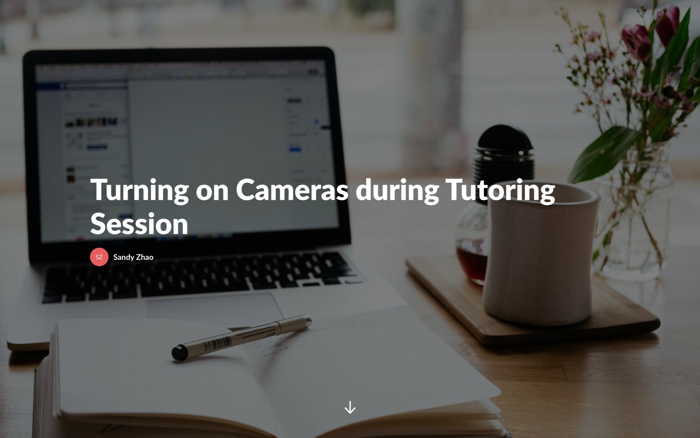 Cover of the &ldquo;Turning on Cameras during Tutoring Session&rdquo; course.
